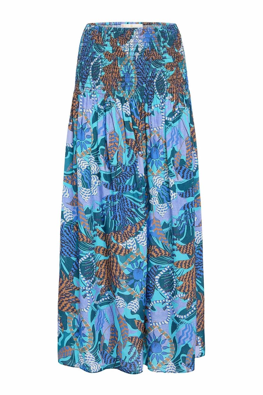 NEW MARIE OLIVER women's stacie maxi skirt in blue
